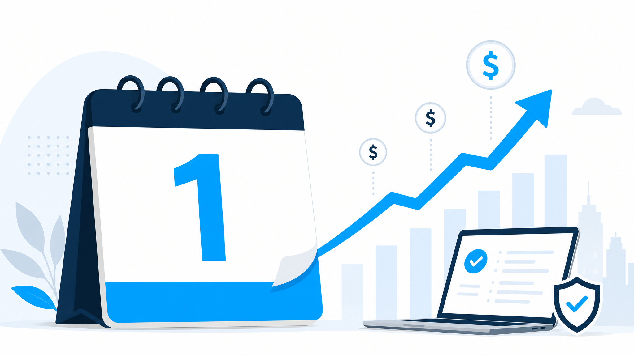 Microsoft 365 price increase deadline of 1 July 2026 shown on a calendar with rising costs