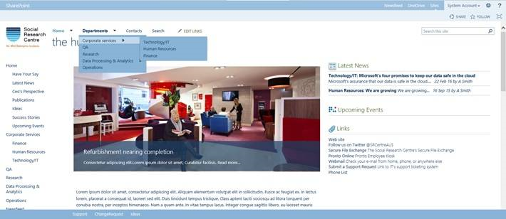 Social Research Centre - Custom Intranet Build | Evocate